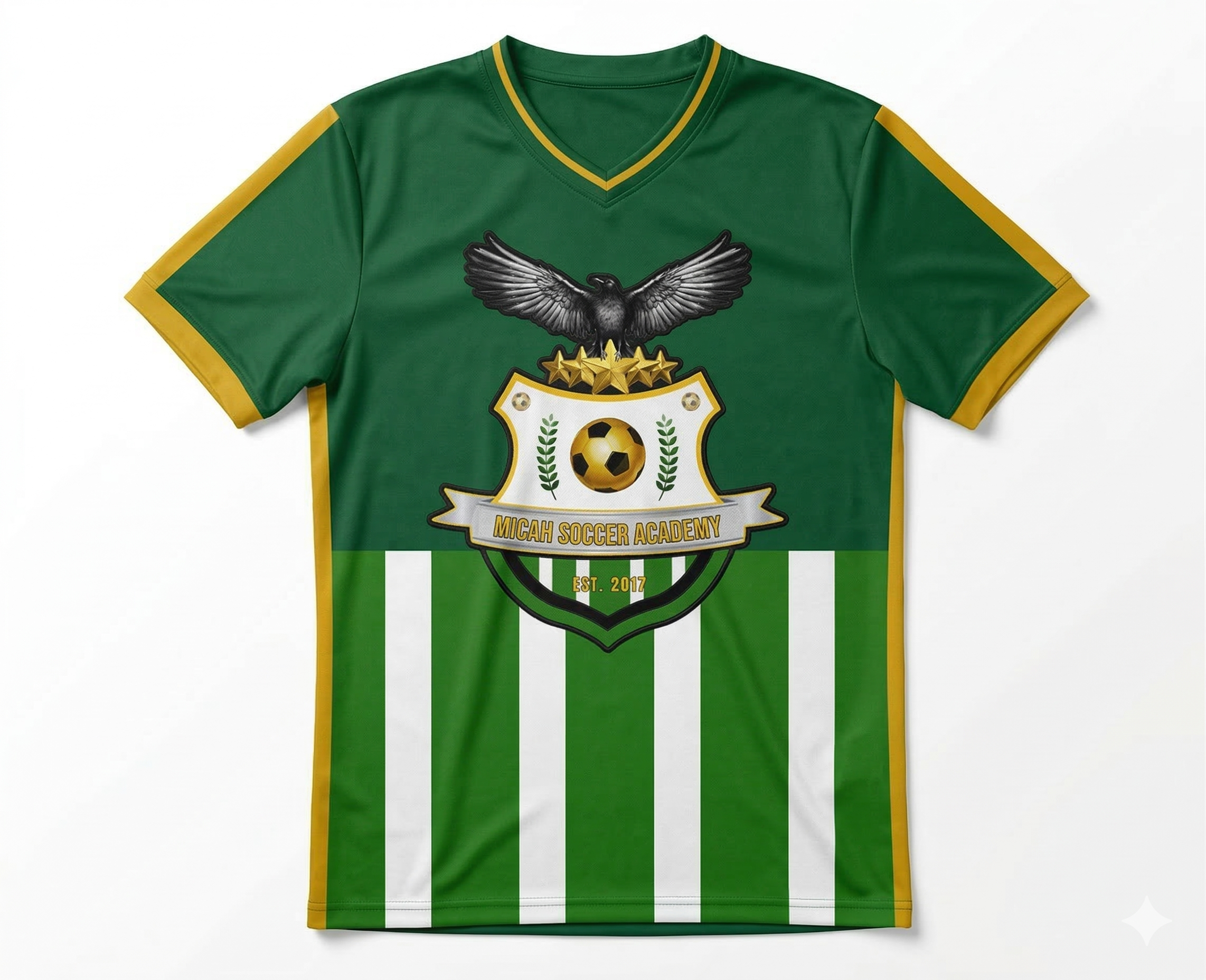 Micah Soccer Academy jersey — front