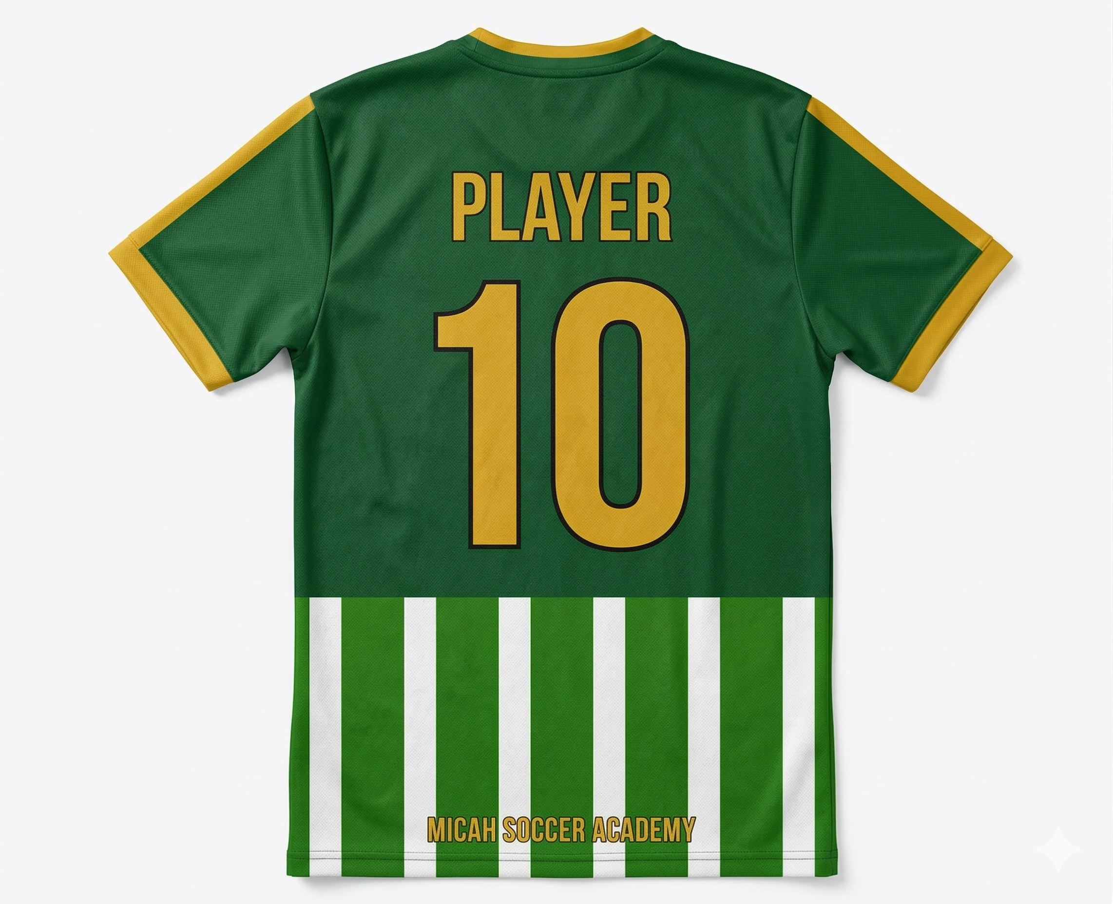 Micah Soccer Academy jersey — back